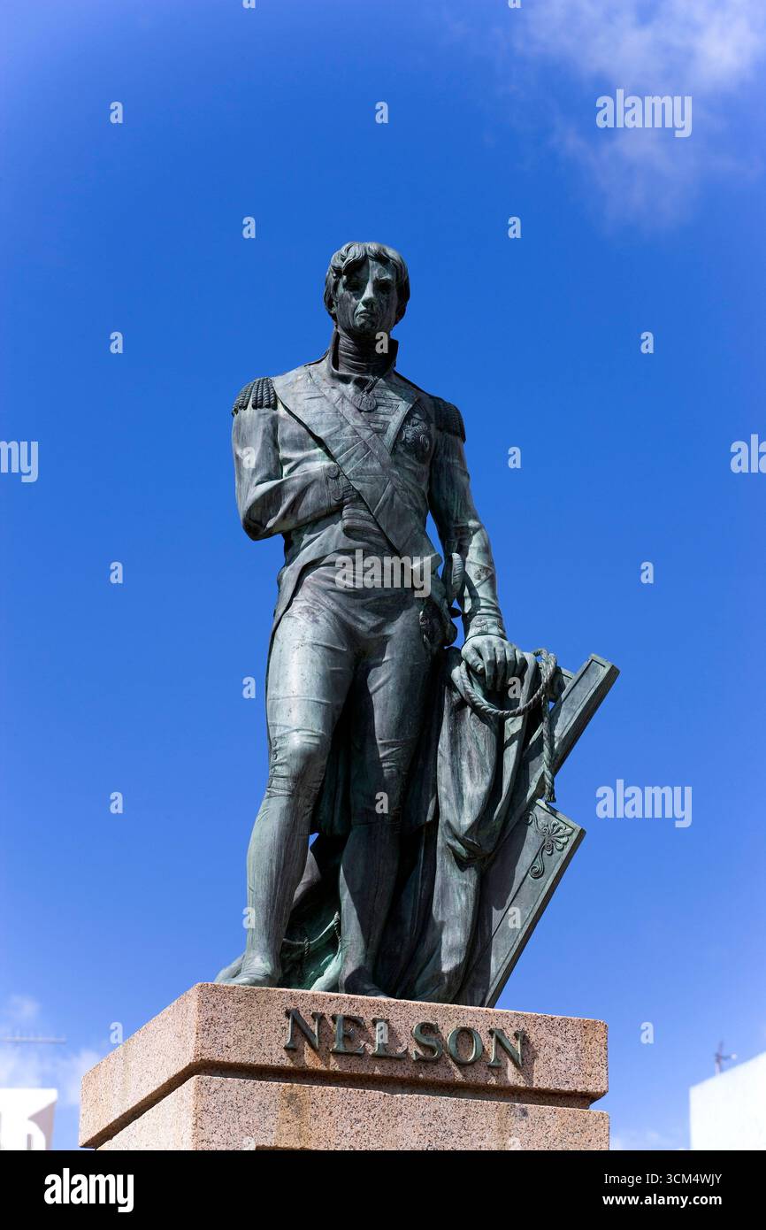 Lord Nelson monumento, la National Heroes Square, Bridgetown, Barbados, Caraibi Foto Stock