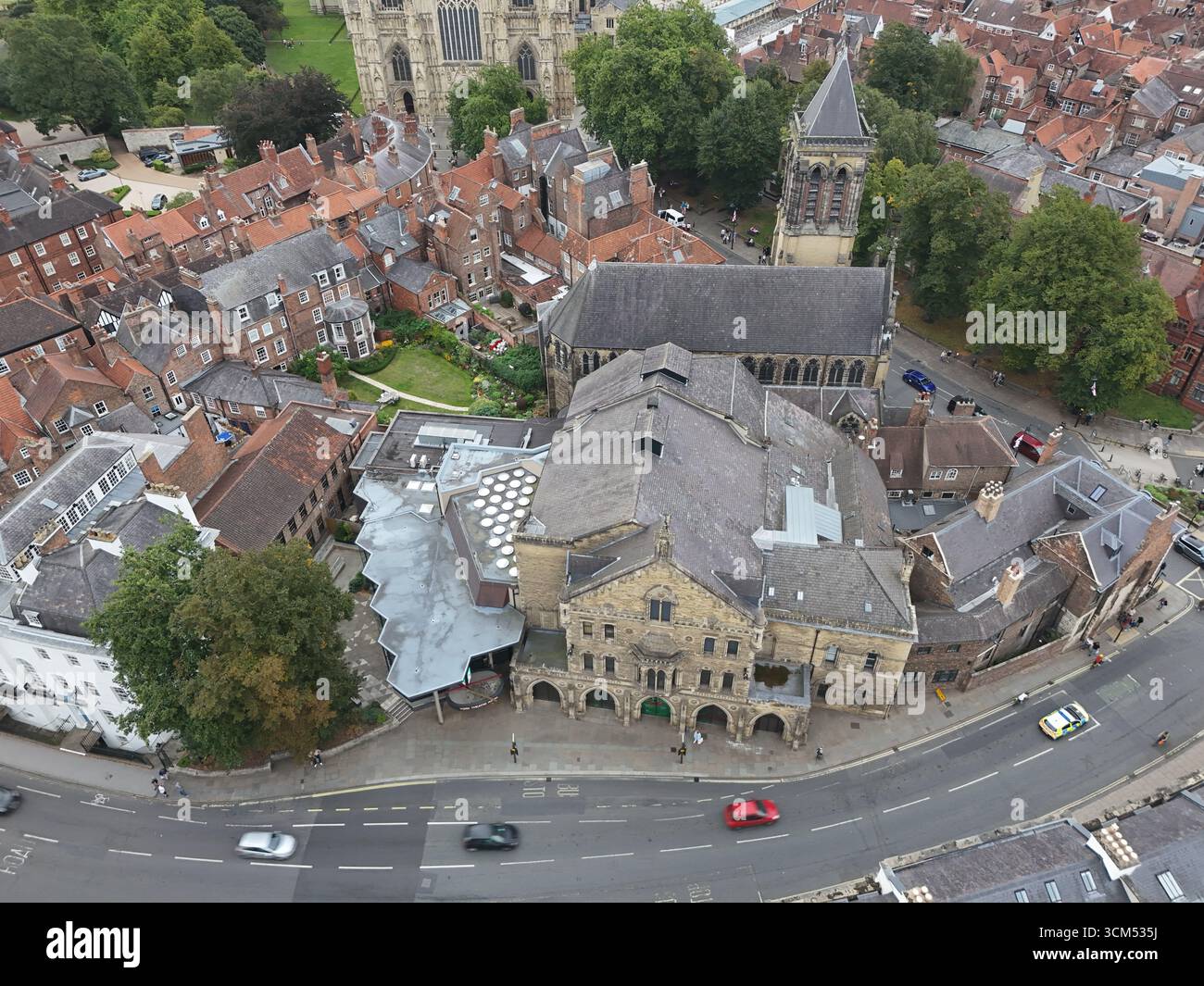 Veduta aerea dello York Theatre Royal, York Foto Stock