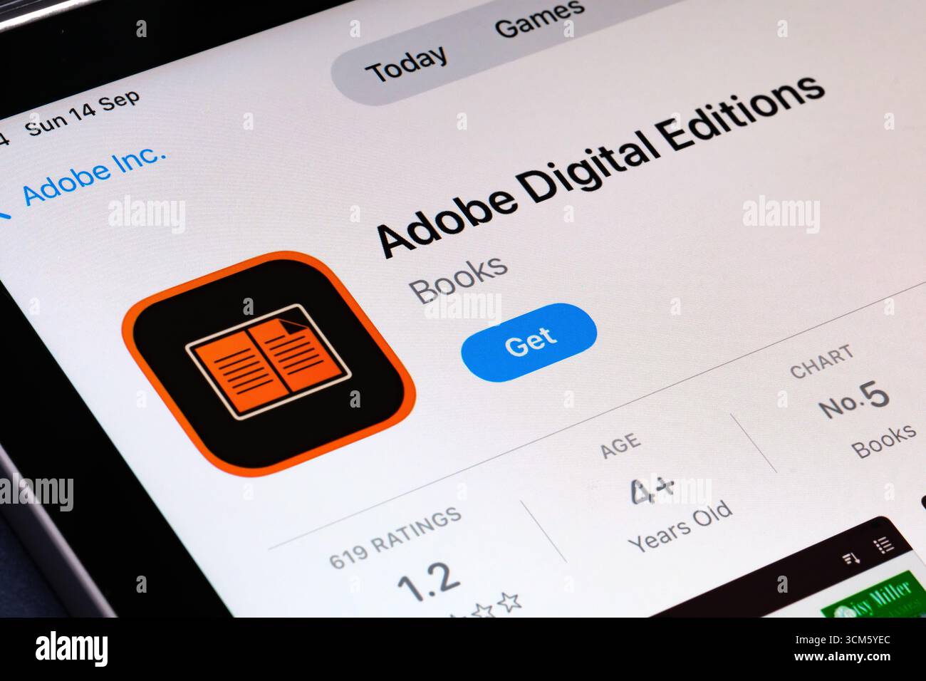 Adobe Digital Edition Foto Stock