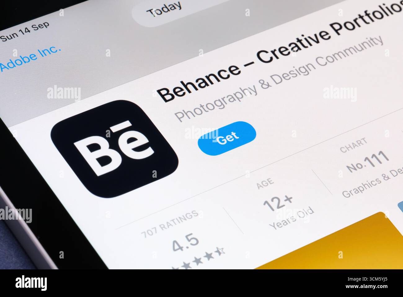 Behance Creative Portfolio Foto Stock