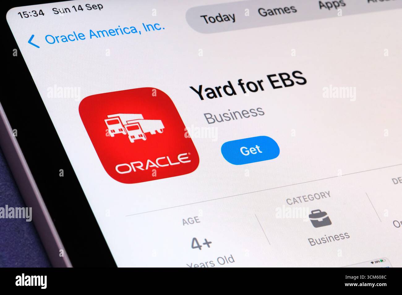 Yard per EBS app Foto Stock
