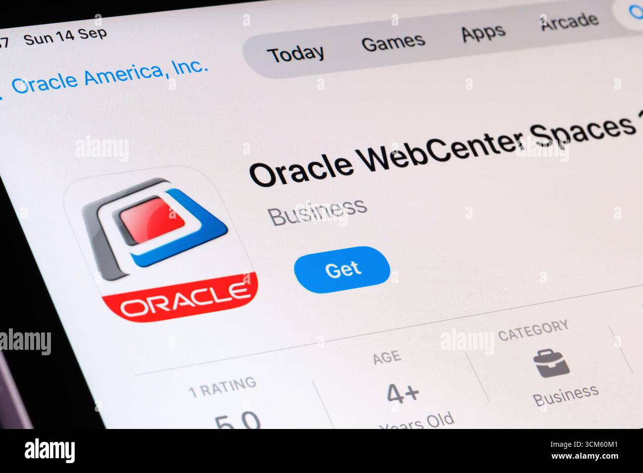 App Oracle WebCenter Spaces Foto Stock