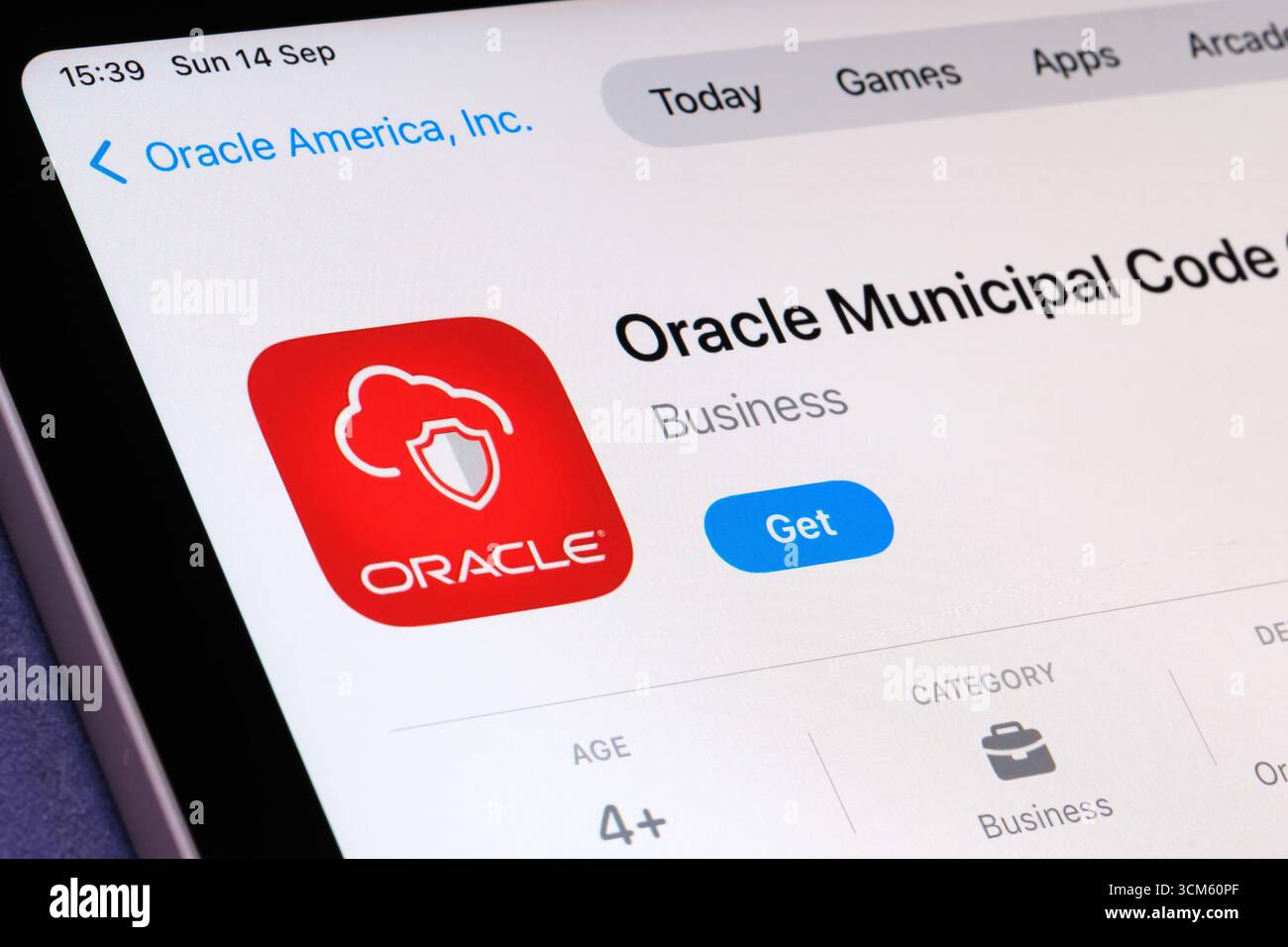 App Store Operations Cloud Service Foto Stock