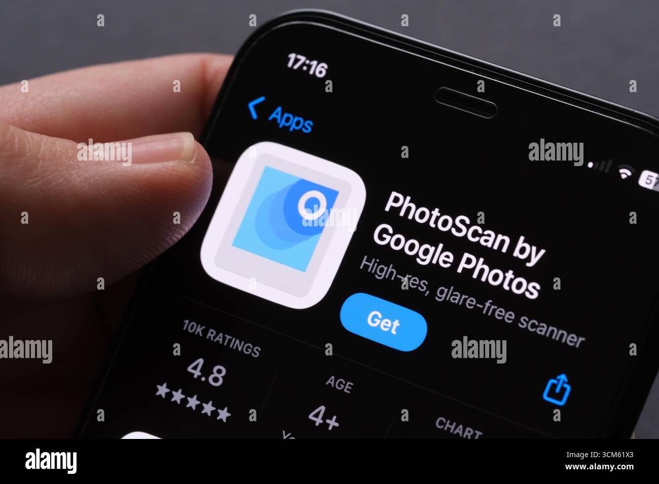 App PhotoScan Foto Stock