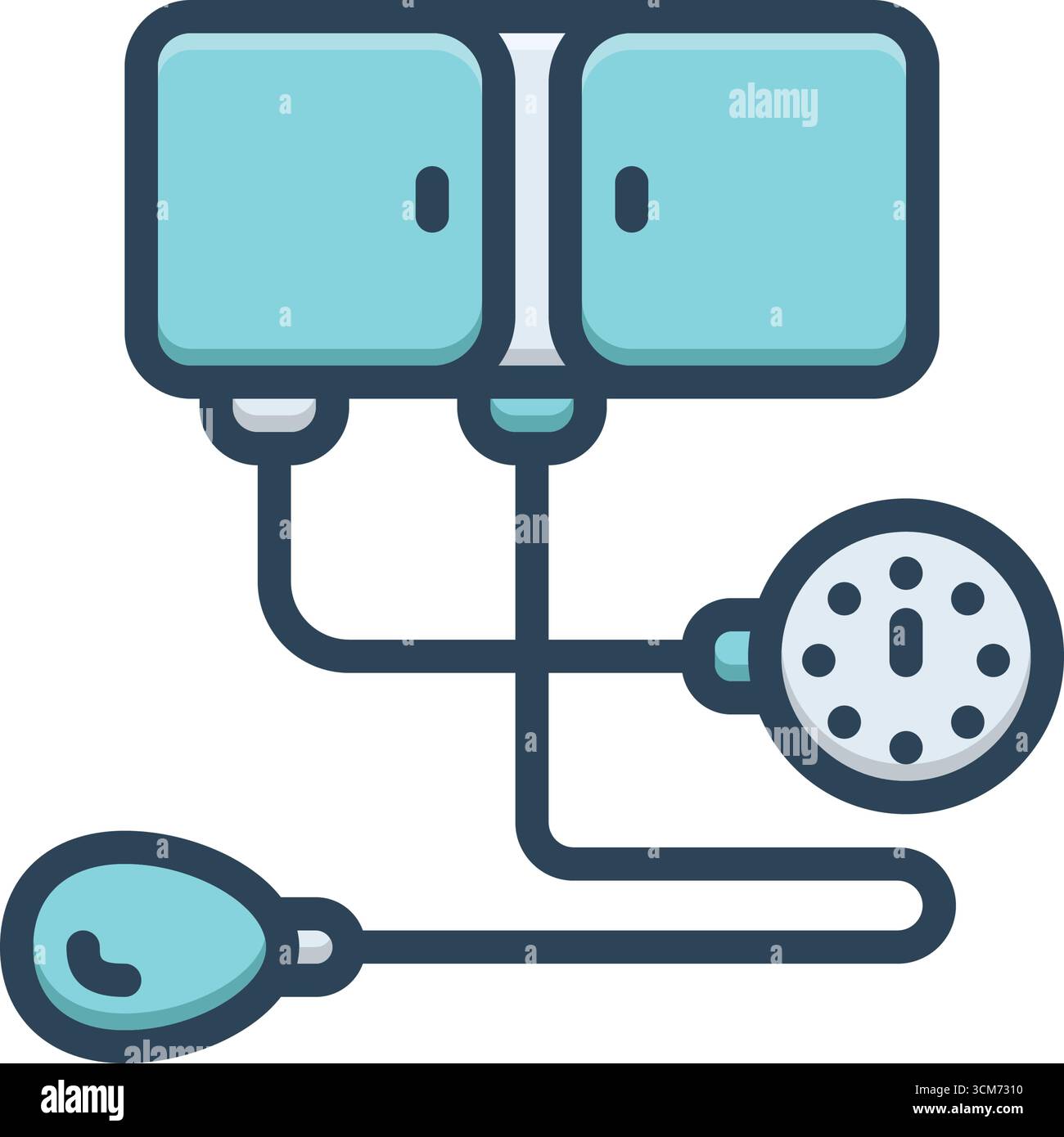 Icona per la misurazione della pressione, pressione Illustrazione Vettoriale