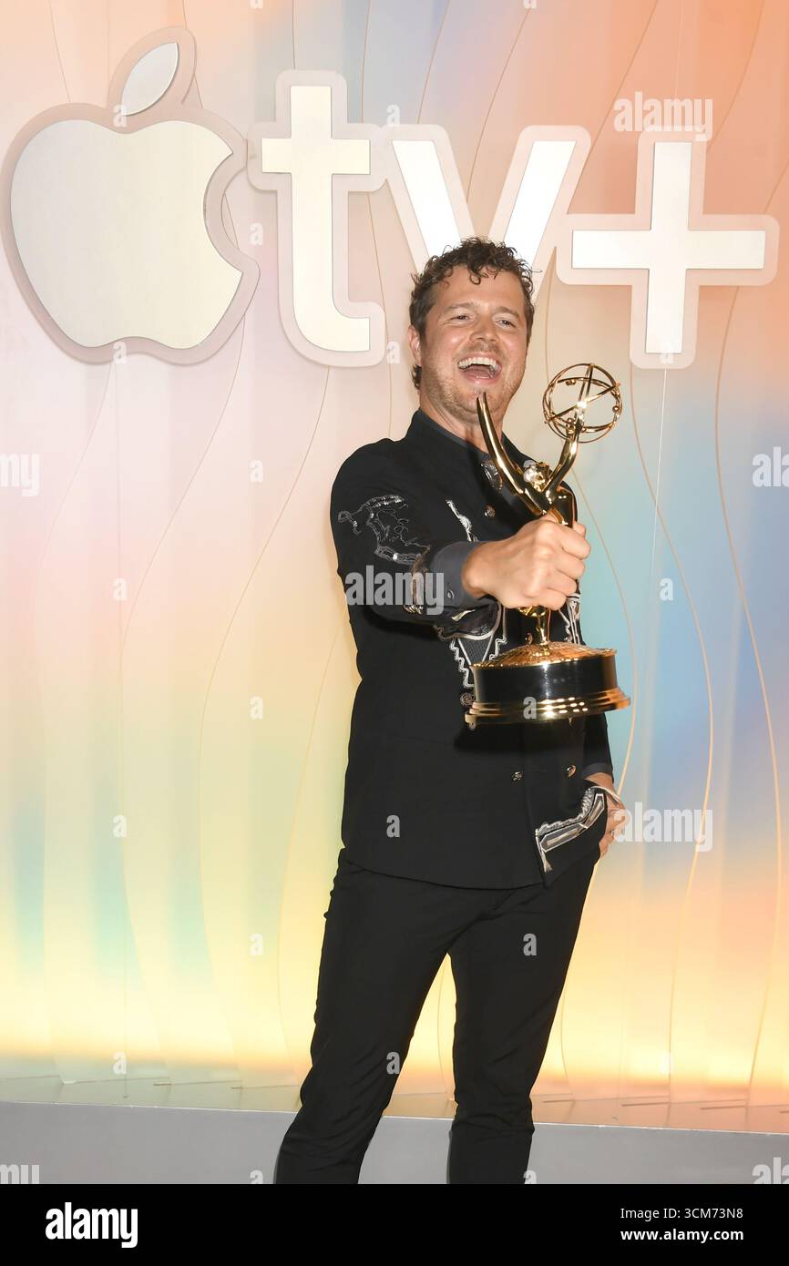 West Hollywood, circa 14 settembre 2025. Tyler Kinney all'Apple TV Primetime Emmy Party a Ysabel a West Hollywood, California, il 14 settembre 2025. Crediti: Jeffrey Mayer/Media Punch/Alamy Live News Foto Stock