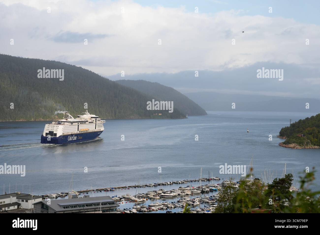 Droebak 20250912. Il Kielferry 'Color Magic' da Colorline sulla strada per l'Oslofjord. Foto: Lise Åserud / NTB questo testo è tradotto automaticamente Foto Stock