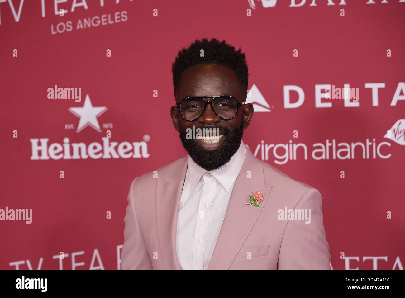 Beverly Hills, Stati Uniti. 13 settembre 2025. Jimmy Akingbola partecipa al BAFTA TV Tea Party al Maybourne Beverly Hills Credit: SOPA Images Limited/Alamy Live News Foto Stock