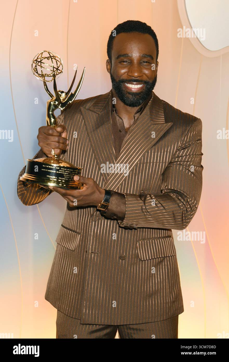 West Hollywood, circa 14 settembre 2025. Tramell Tillman all'Apple TV Primetime Emmy Party a Ysabel a West Hollywood, California, il 14 settembre 2025. Crediti: Jeffrey Mayer/Media Punch/Alamy Live News Foto Stock