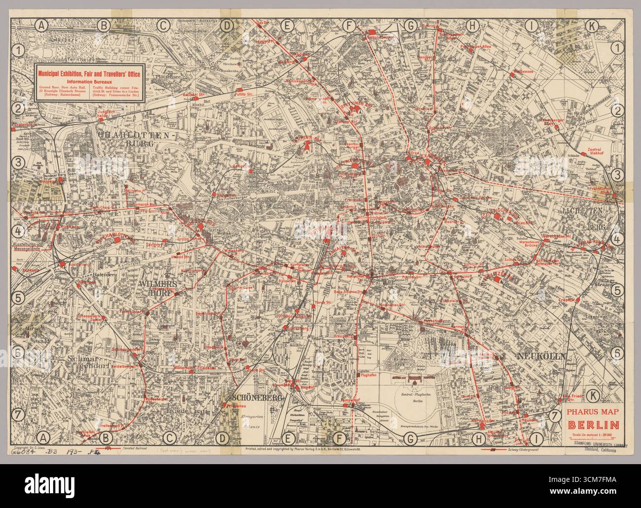 Plan of Berlin, Berlin mappa, Berlin mappa Stampa, Berlin Art, Berlin poster, Berlin Wall Print, Berlin Download, Berlin Plan, Germania mappa, 1929 Foto Stock