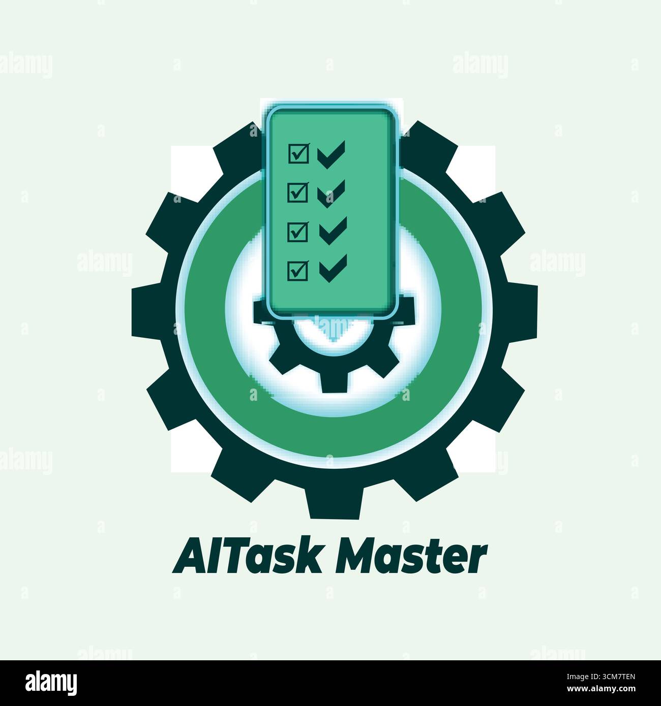 AITask Master - interfaccia software per la gestione delle attività ai Illustrazione Vettoriale