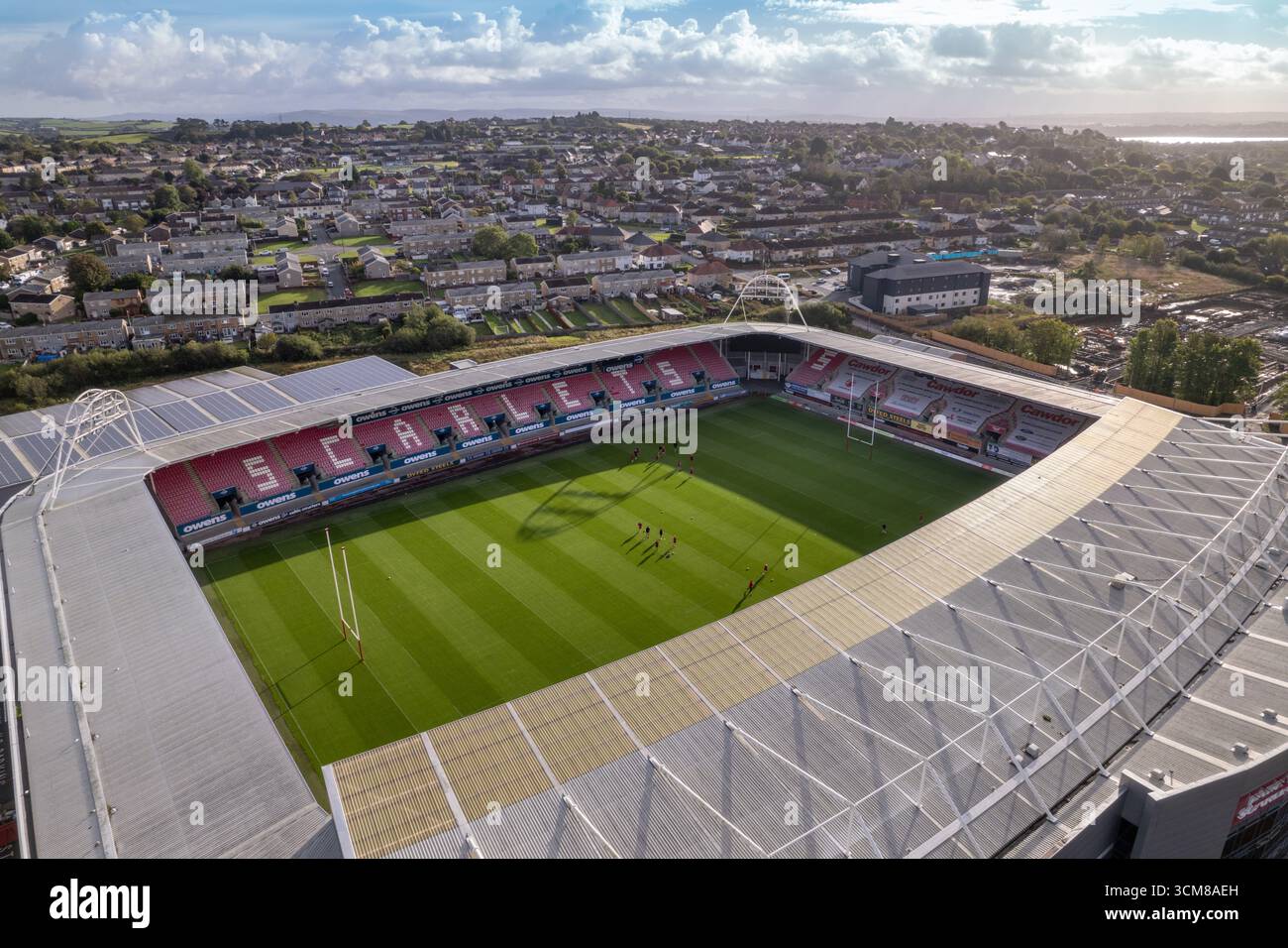 Il Parc Y Scarlets a Llanelli. Rif. Consultazione WRU sulla possibile riduzione del numero di squadre professionistiche maschili. Foto Stock