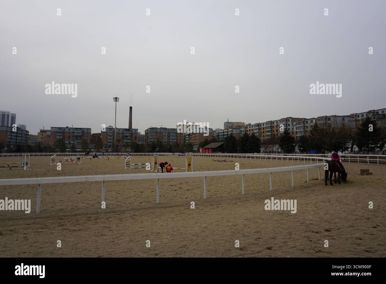Changchun (Jilin), Cina: Ippodromo nel Museo del Palazzo Imperiale del Manciukuo Foto Stock