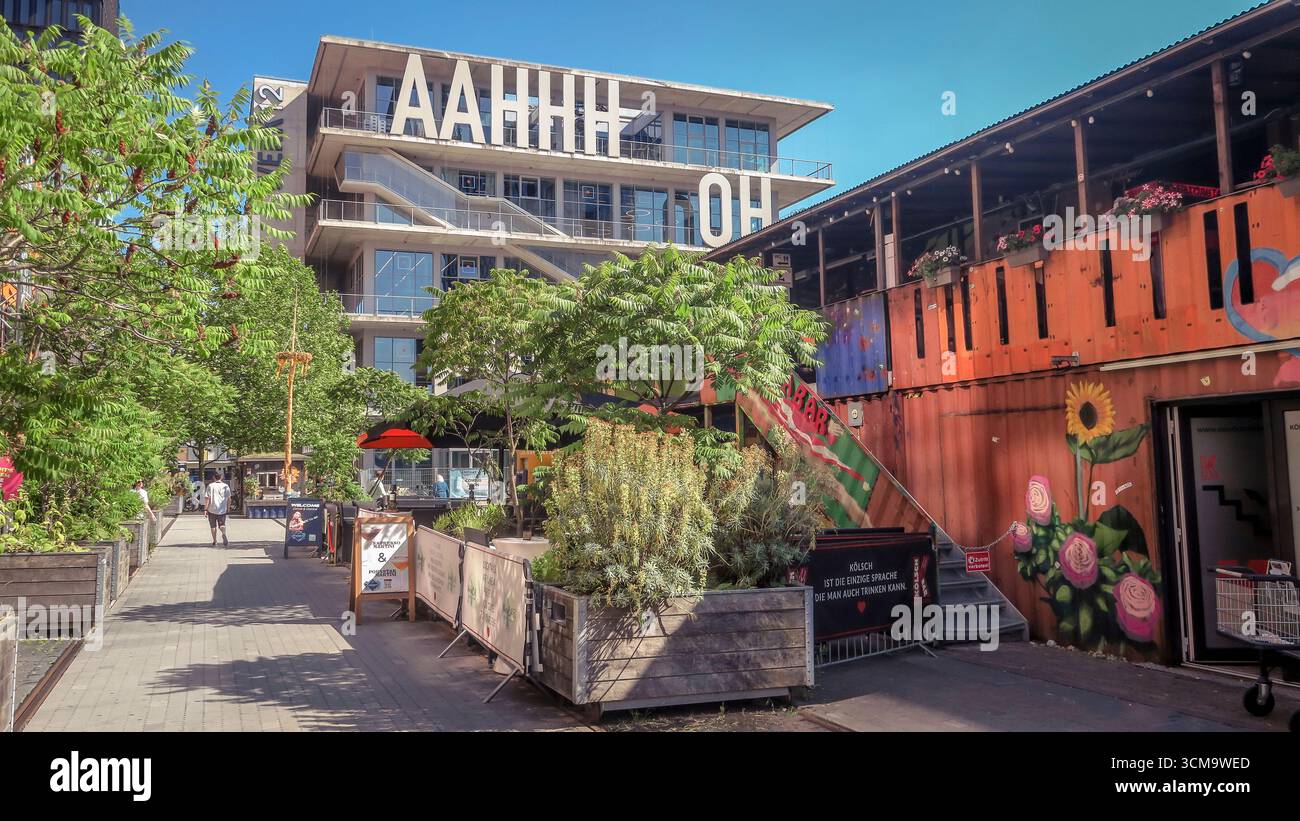 Werksviertel di Haidhausen a Monaco di Baviera, ha ricevuto il Premio tedesco per lo sviluppo urbano nel 2023. Foto Stock