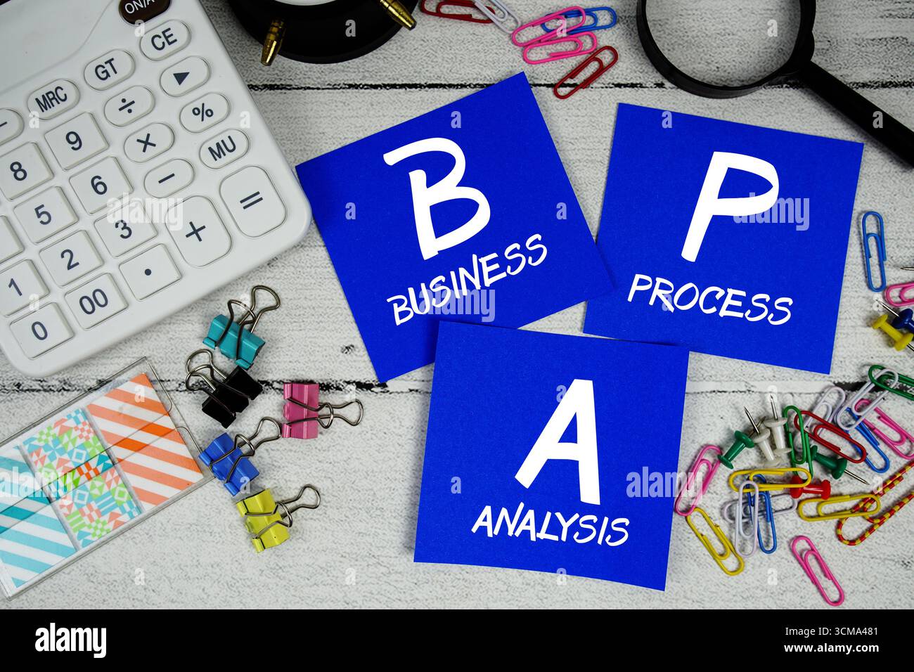 BPA abbreviazione di Business Process Analysis frase di testo del concetto aziendale e finanziario Foto Stock