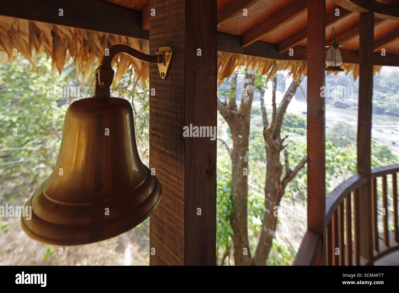 Rainforest Hotel, Treehouse, Treehouse Hotel, Kallana, Chalakudi, Kerala, India, Asia, foto: Hans Blossey, Copyright: hans@blossey.eu, 25.02.2010, POLL Foto Stock