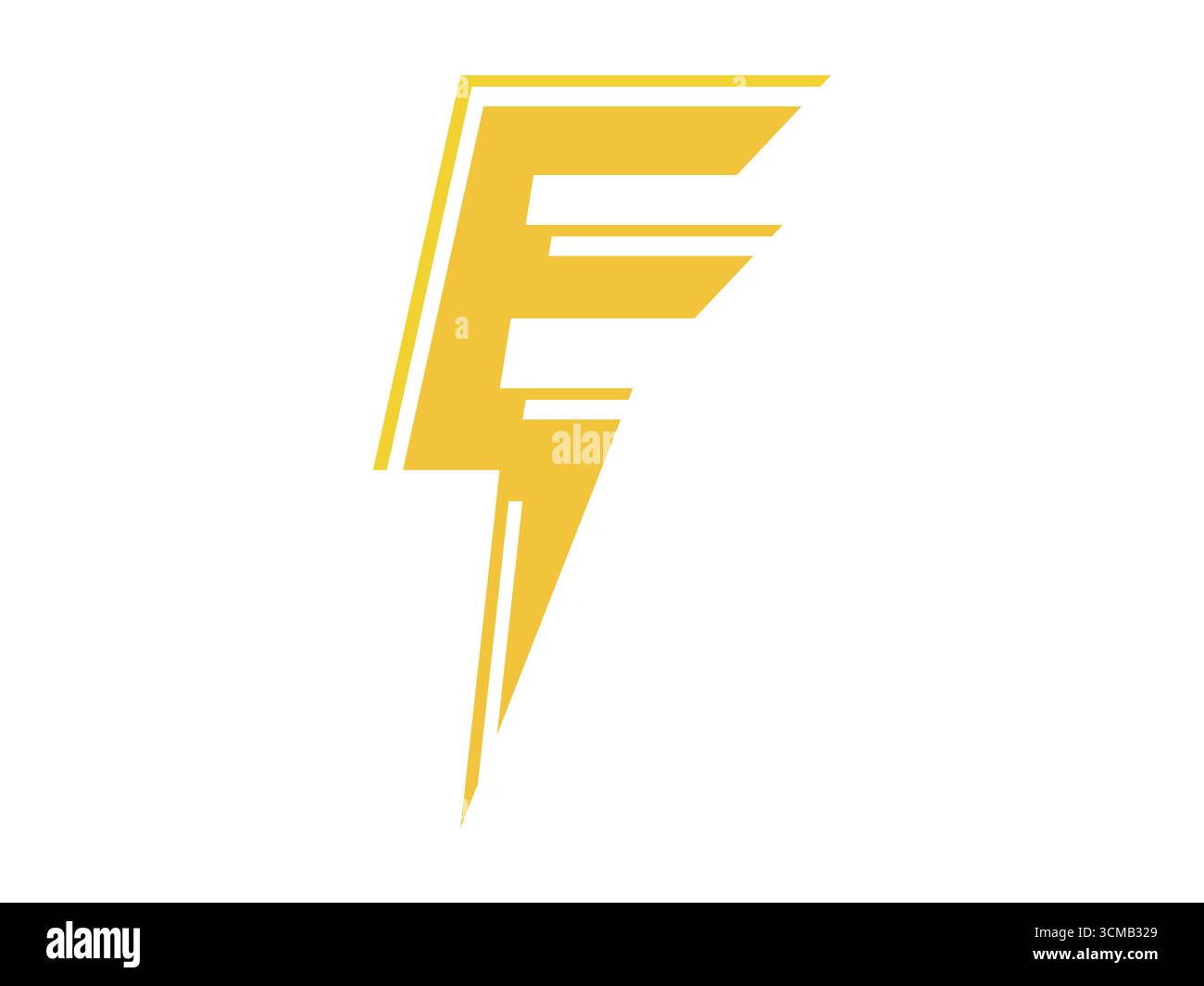 Icona creativa Letter e Electricity Lightning con audace design di Electric Power Energy. Perfetto per logo, identità del marchio, tecnologia, azienda energetica, ener Illustrazione Vettoriale