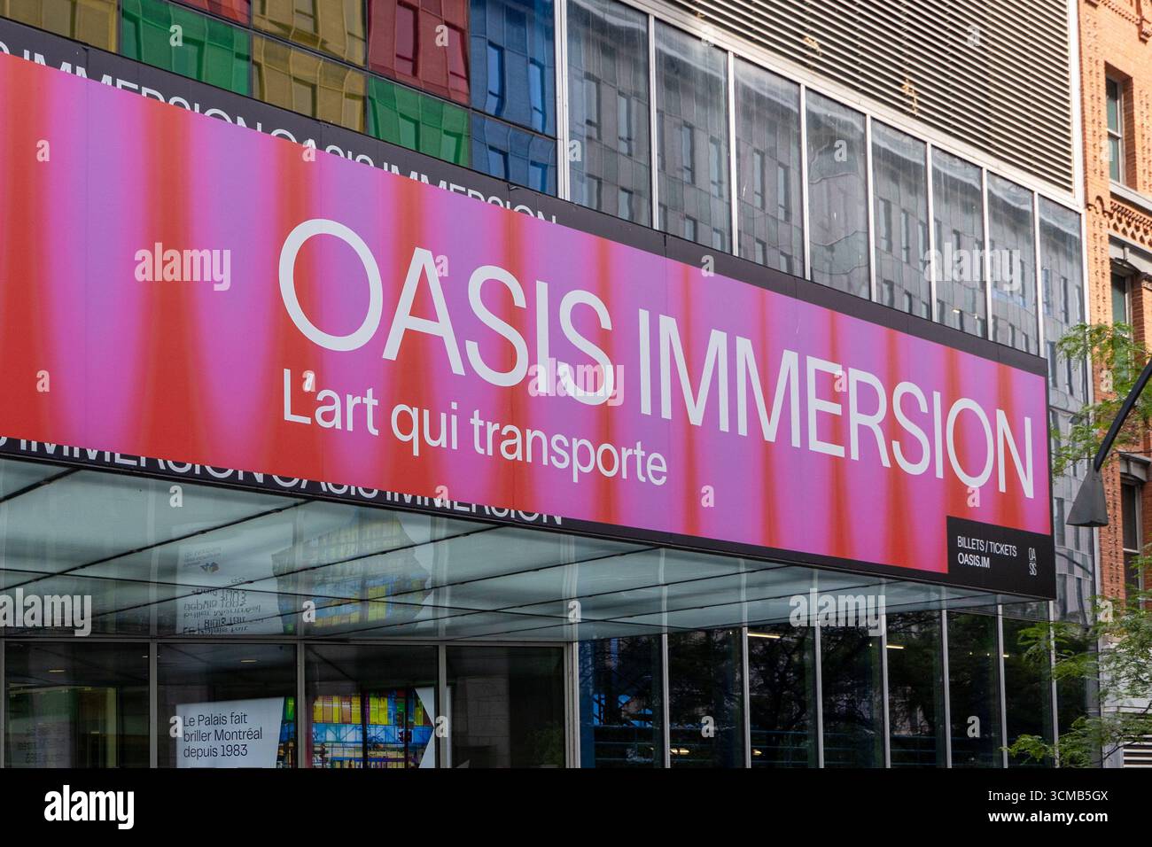 Montreal, Canada - 4 luglio 2025: Centro espositivo OASIS Immersion Immersive Foto Stock