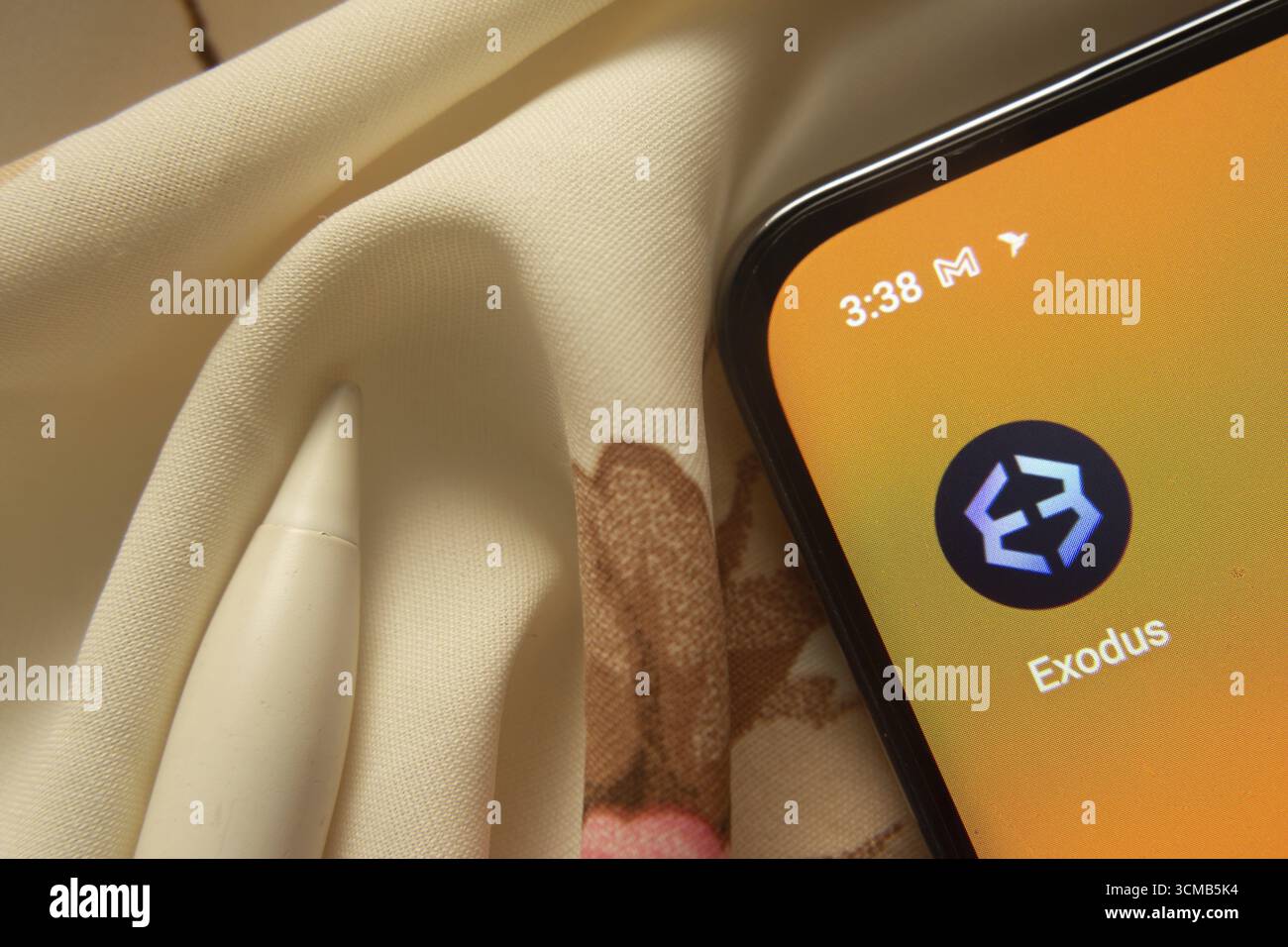 Dhaka, Bangladesh - 7 maggio 2025: L'icona dell'app Exodus viene visualizzata sullo smartphone Foto Stock