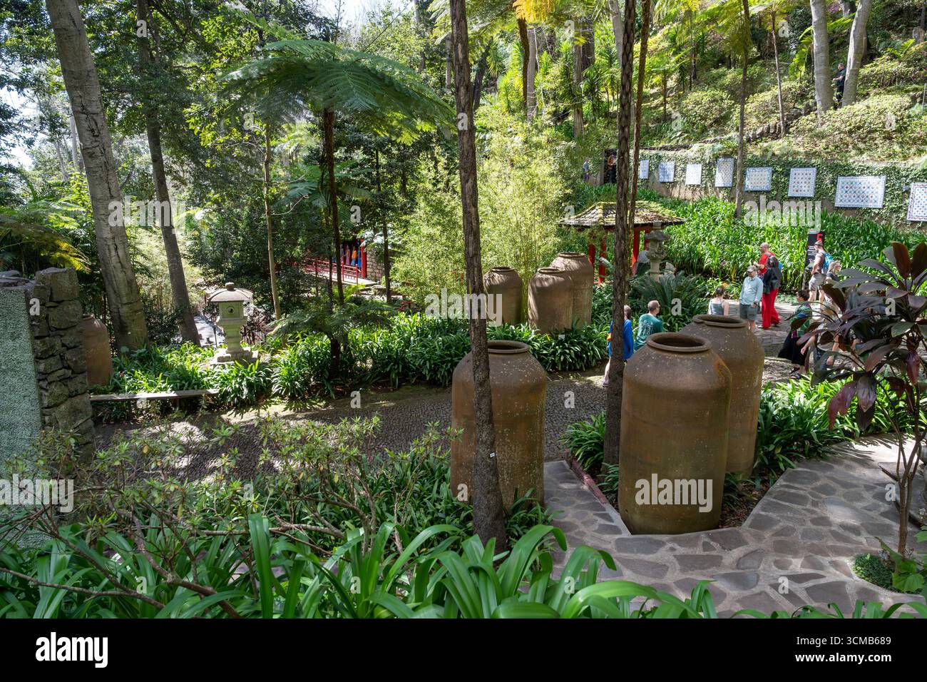 Funchal, Madeira, Portogallo - 03.21.2025: Giardino tropicale di Monte Palace a Funchal, Madeira, Portogallo Foto Stock