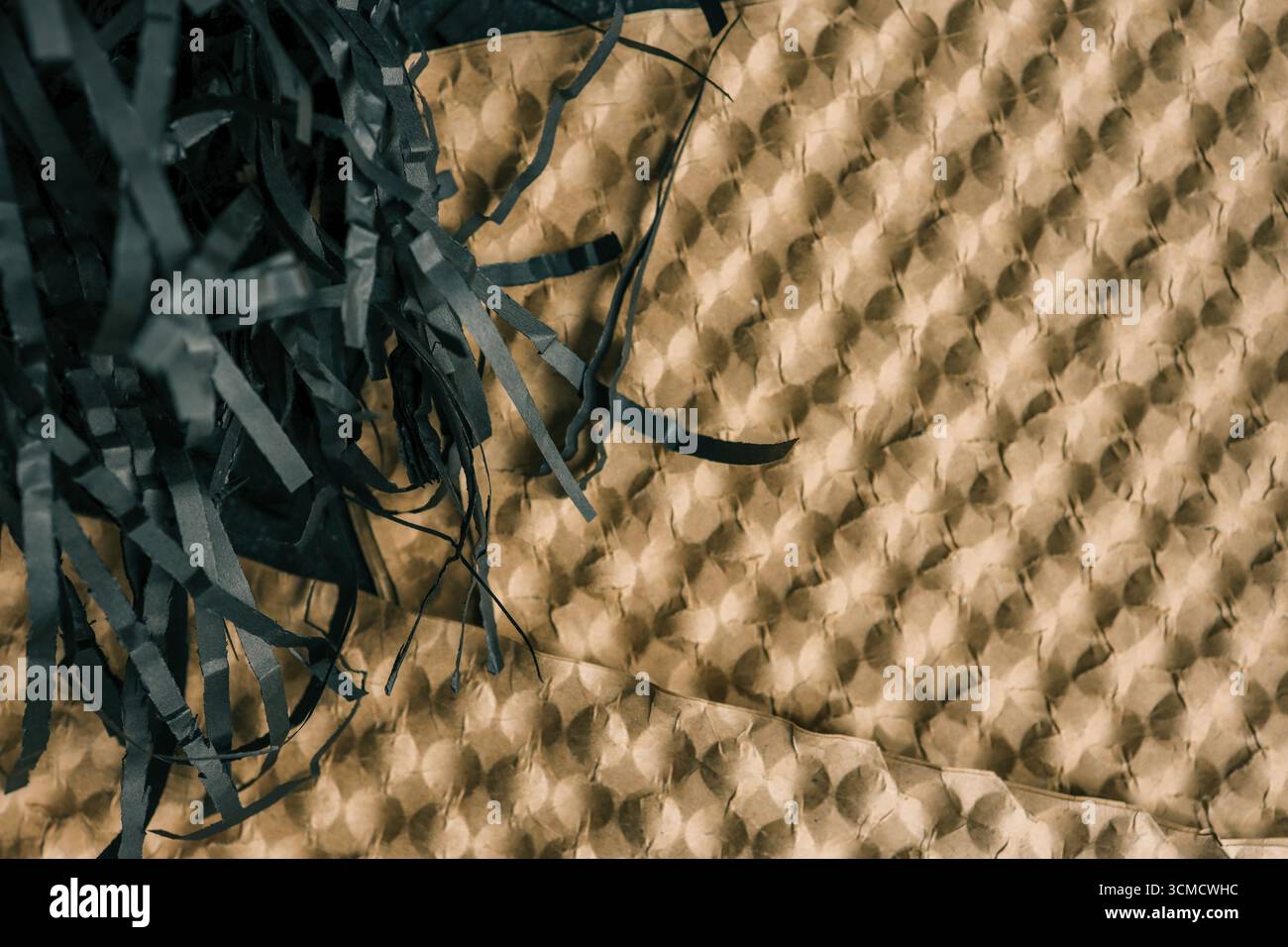 Set artigianale di merci per il confezionamento dei prodotti. Foto Stock