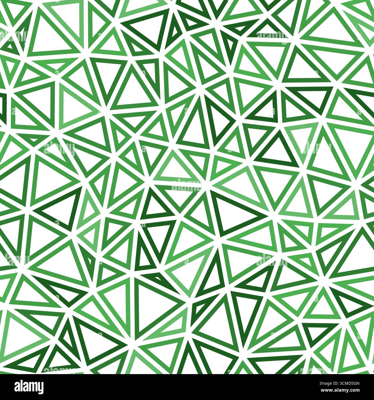 Sfondo astratto con forme triangolari a mosaico. Dimensioni compatte del triangolo. Stile monotono. Sagome geometriche delineate. Modello ripetibile. Illustrazione Vettoriale