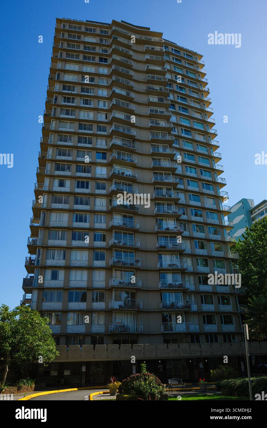 Il condominio Pacific Sands nel West End di Vancouver, BC. Foto Stock