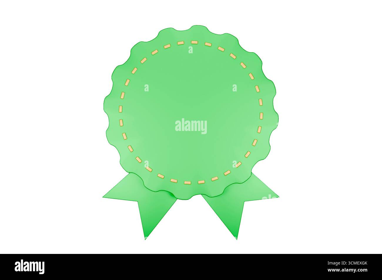 Distintivo Green Award con nastro oro Foto Stock
