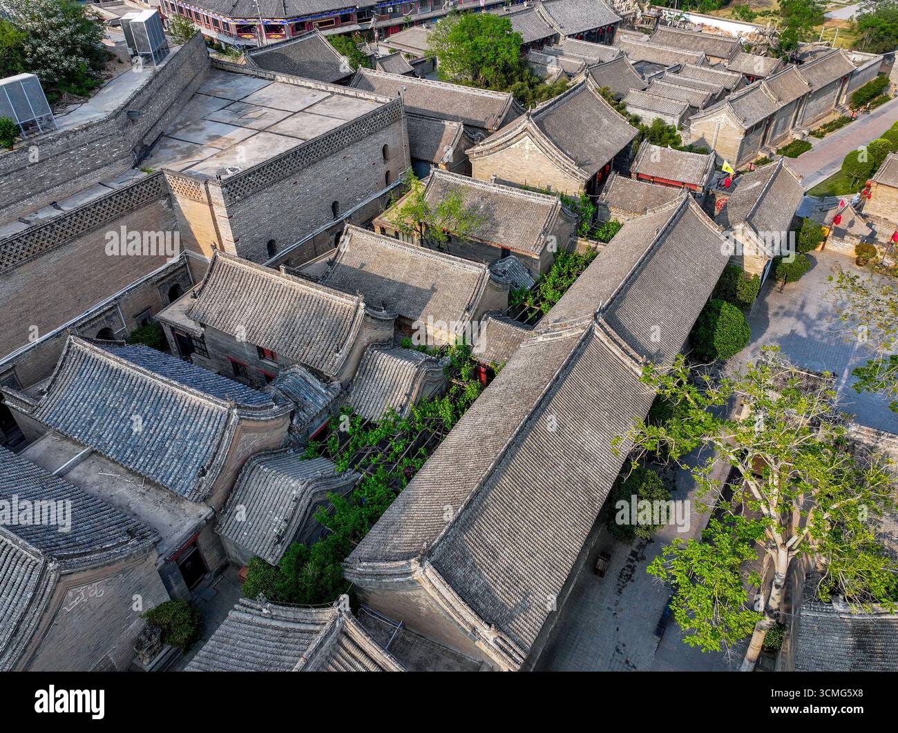 Fotografia aerea di Gongyikang Million Dollar Manor a Zhengzhou, provincia di Henan Foto Stock