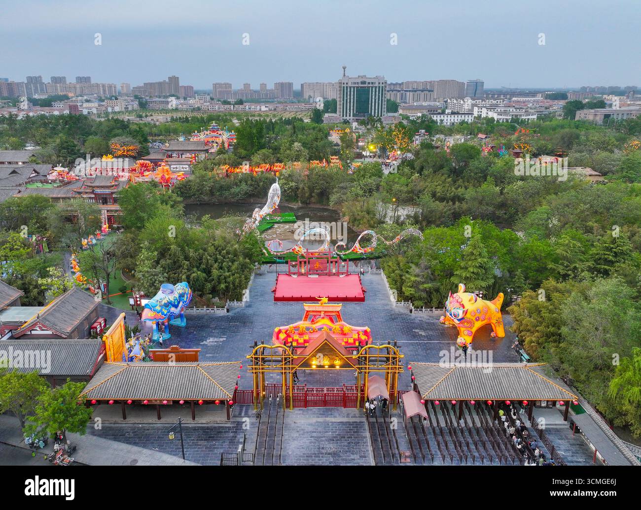 Monte Wansui città di Wuxia, città di Kaifeng, provincia di Henan Foto Stock