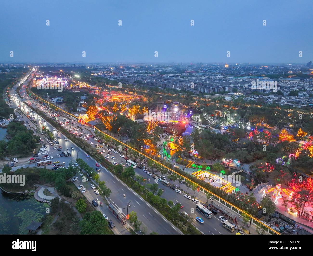 Monte Wansui città di Wuxia, città di Kaifeng, provincia di Henan Foto Stock