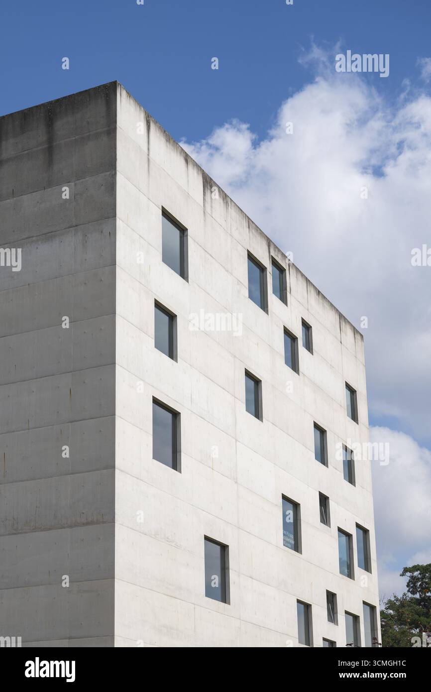 Edificio SANAA, Università delle Arti Folkwang, Quadrat, Zeche Zollverein, Essen, Ruhr area, Renania settentrionale-Vestfalia, Germania Foto Stock