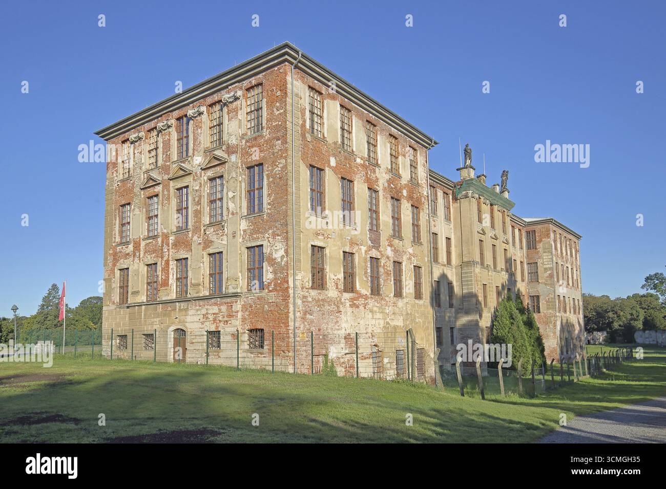 Castello, Zerbst, Flaeming, Sassonia-Anhalt, Germania Foto Stock