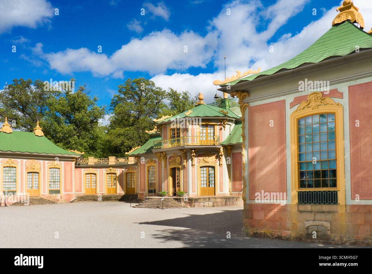 Padiglione Cinese al Palazzo Drottningholm - residenza privata della famiglia reale svedese situata vicino a Stoccolma, Svezia Foto Stock