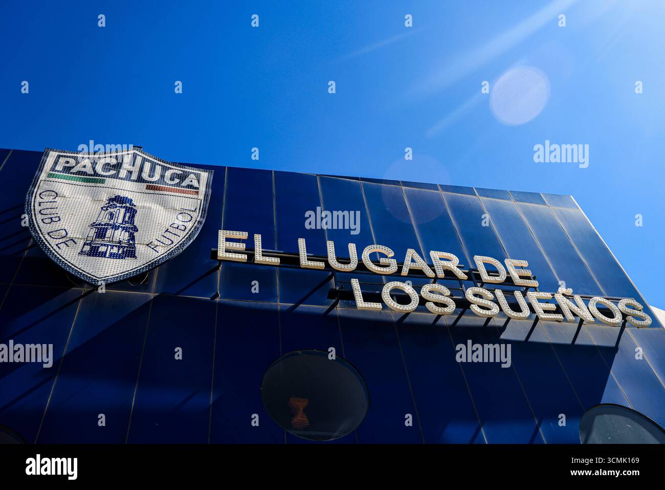 Hidalgo Stadium, sede del Pachuca Football Club (o Tuzos) della Liga MX, a Pachuca de Soto, Hidalgo State, Messico --- (foto di Luis Gutierrez / Norte Photo) Estadio Hidalgo casa de futbol del equipo EL Club de Fútbol Pachuca o Tuzos a los de Pachuca de la Liga MX en Pachuca de Soto estado estado - foto di Luis de Norte - foto di Luis de Norgo - Foto Stock