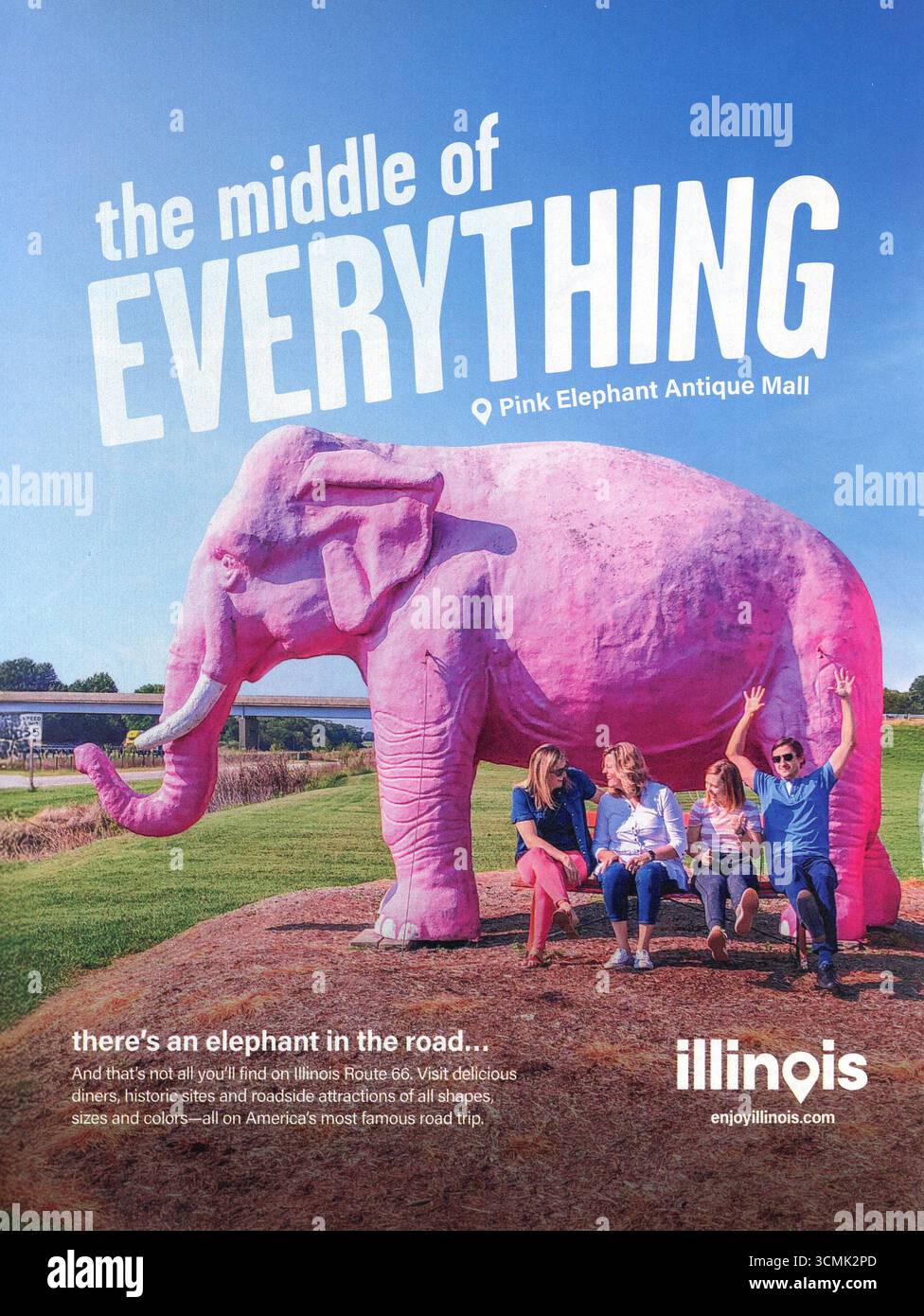 Annuncio sulla rivista Lifestyle and Travel, USA, settembre 2025 Foto Stock