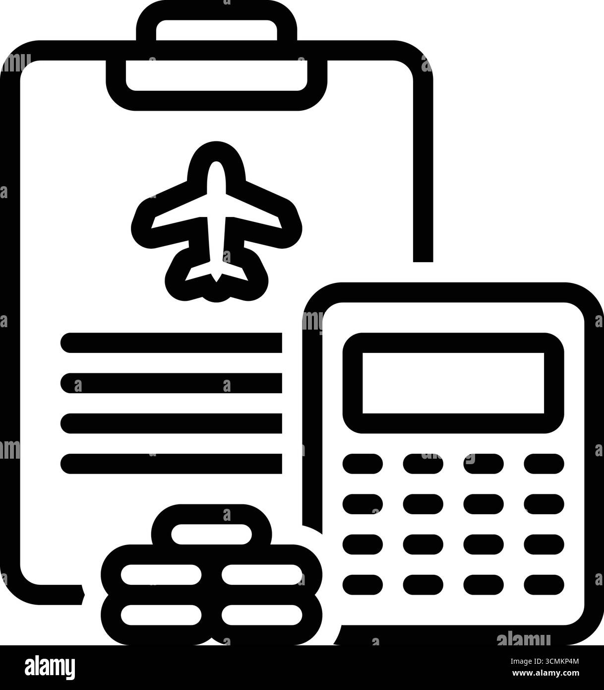 Icona per la gestione delle spese, spesa Illustrazione Vettoriale