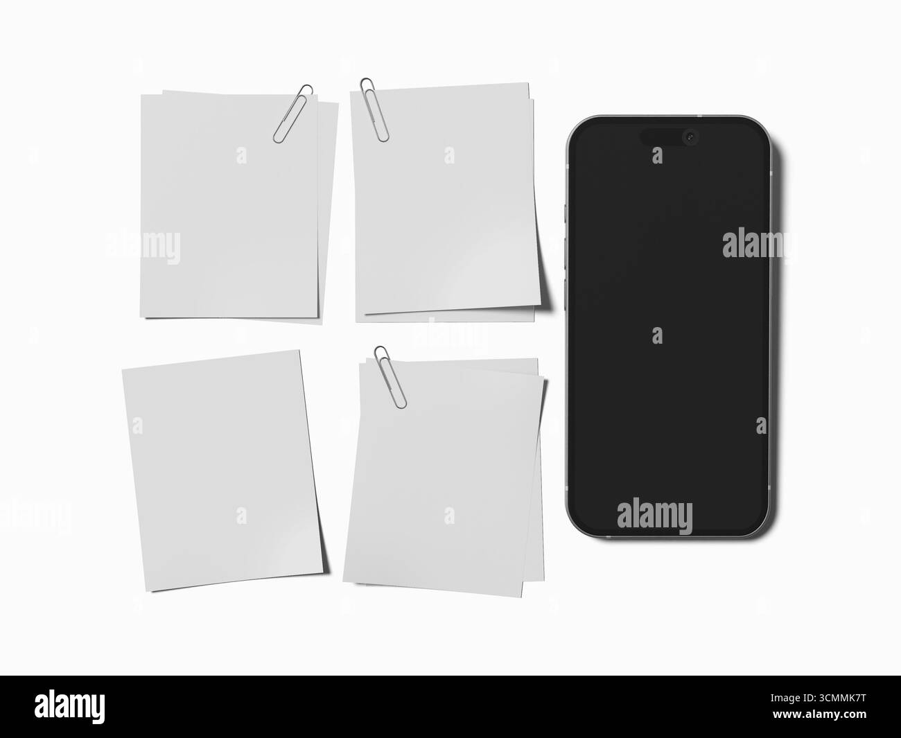 Instagram Real Estate Post Mockup con smartphone Foto Stock