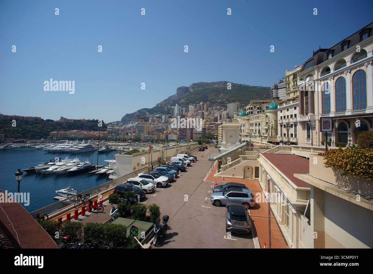 Paesaggio di Monaco - Monte Carlo, Francia - Porto Foto Stock