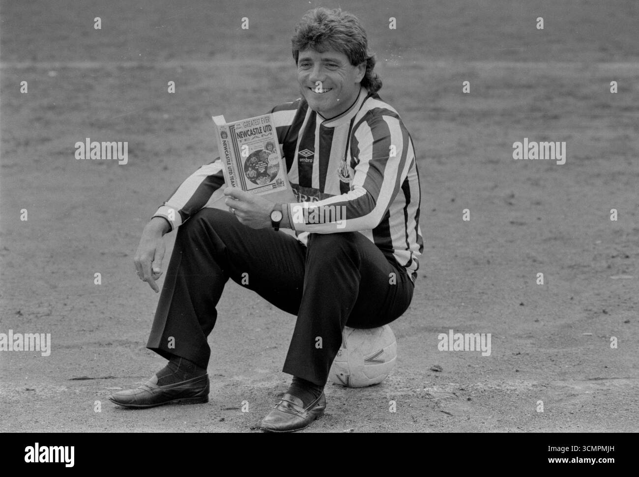 Kevin Keegan lancia il suo video VHS Kevin Keegan's All Time Greatest Newcastle United Team a St James' Park Foto Stock