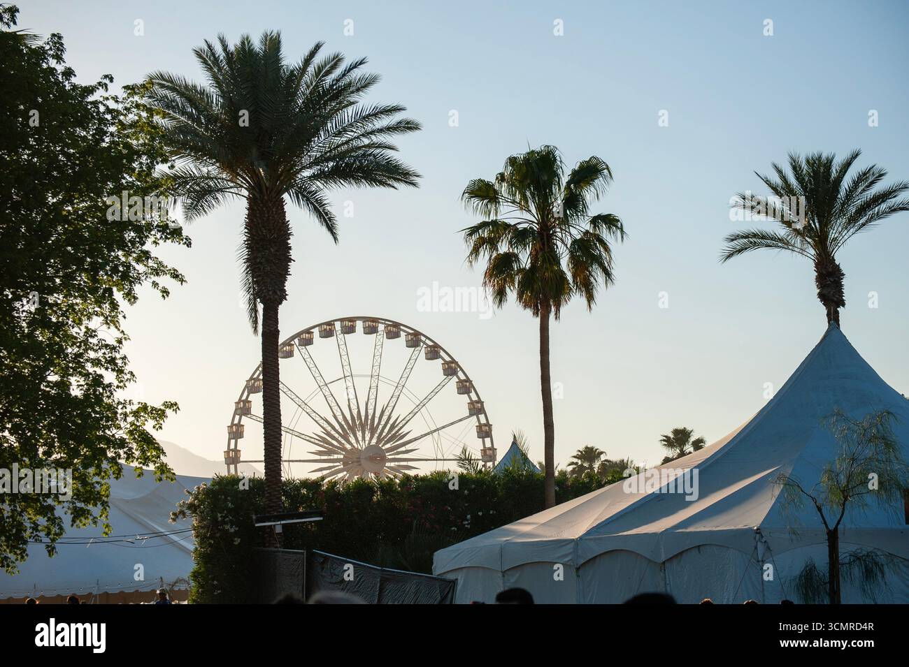 Coachella Valley Music Festival e festa nel deserto vicino a Palm Springs, California. Foto Stock