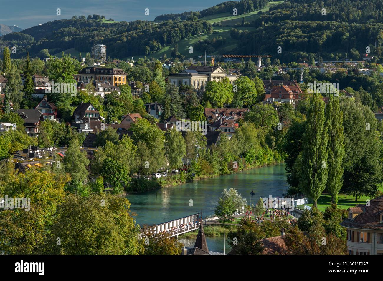Capitale di un paese bellissimo in estate, giornate calde e soleggiate a Berna, Svizzera 09 07 2025 Foto Stock