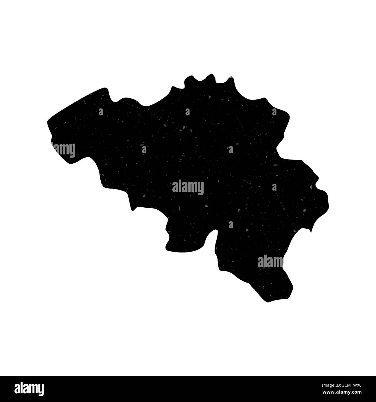 Forma Belgio su sfondo sfumato. Mappa del paese con trama graffio. Poster vivace in Belgio. Interessante illustrazione vettoriale. Illustrazione Vettoriale