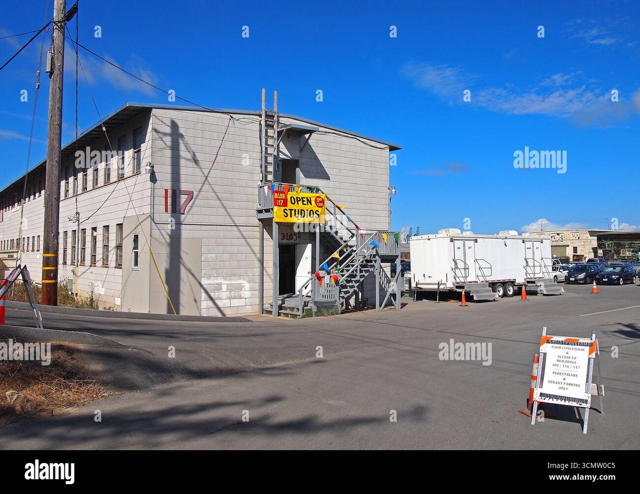 Open Art Studio, Open Studios, arte, artista, evento, Hunters Point, San Francisco, California, edificio 117, Stati Uniti, USA, usa, prima del 2016 Foto Stock