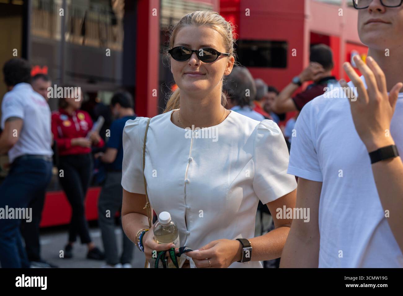 ItalianGP GP GP F1 2025 il 7 settembre 2025 a Monza, Italia - Oliver Bearman pilota di Formula 1 per Haas Foto Stock