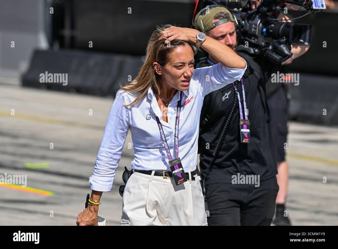ItalianGP GP GP F1 2025 il 7 settembre 2025 a Monza, Italia - Formula 1 Sangiorgio Sky Sport F1 Foto Stock