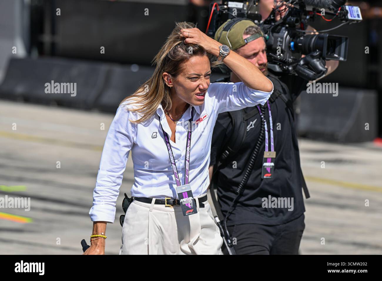 ItalianGP GP GP F1 2025 il 7 settembre 2025 a Monza, Italia - Formula 1 Sangiorgio Sky Sport F1 Foto Stock