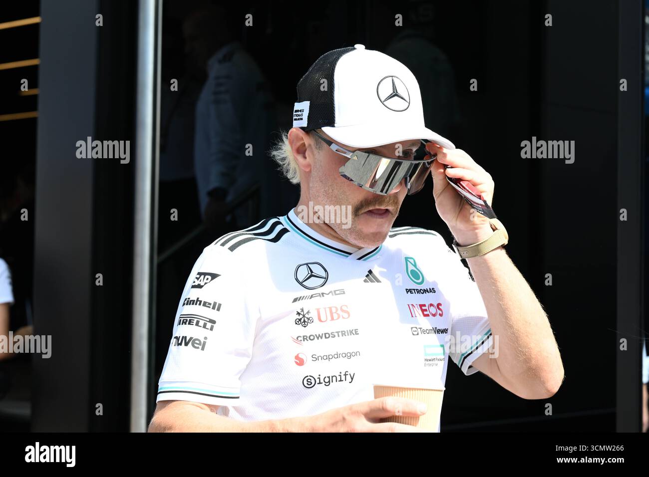 ItalianGP GP GP F1 2025 il 7 settembre 2025 a Monza, Italia - Formula 1 Valtteri Bottas pilota per Sauber Foto Stock
