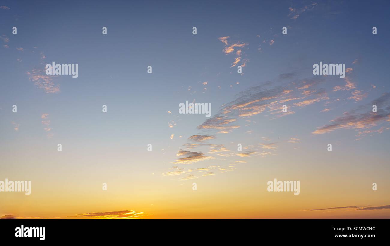 Cielo mattutino, elemento di design Foto Stock