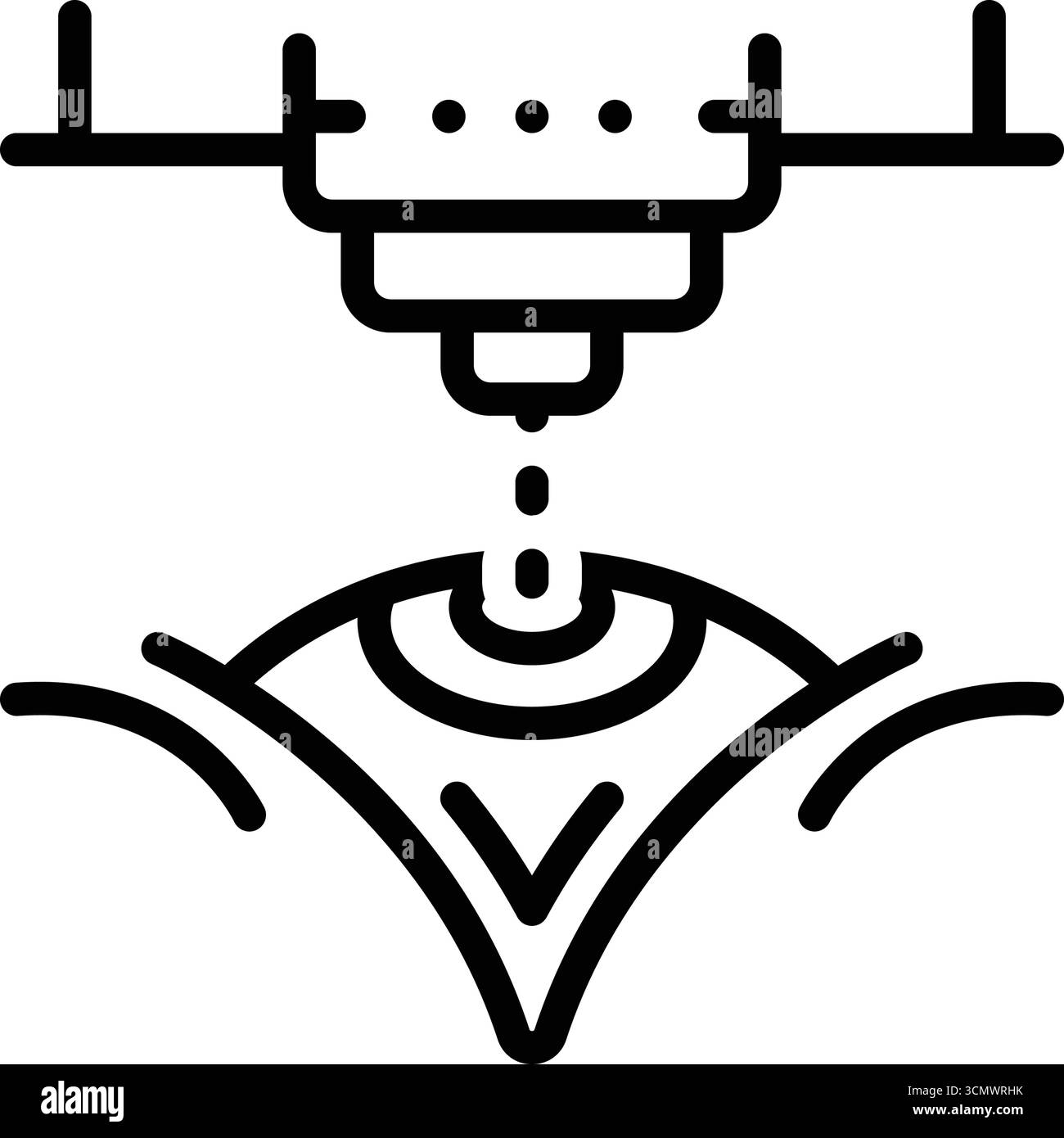 Icona per la chirurgia del glaucoma, glaucoma Illustrazione Vettoriale